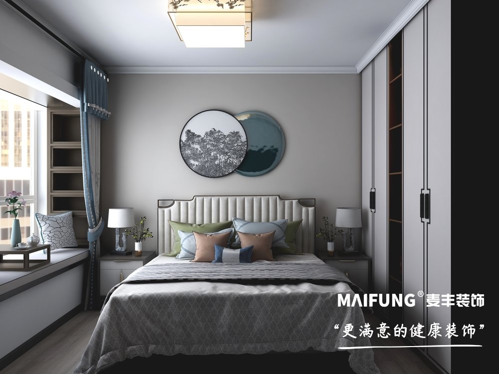 青岛白云山花园小区装修方案 卧室
