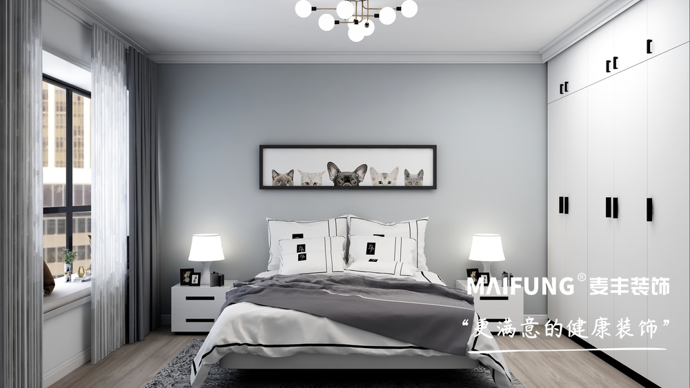 青岛中欧国际城小区装修方案 卧室
