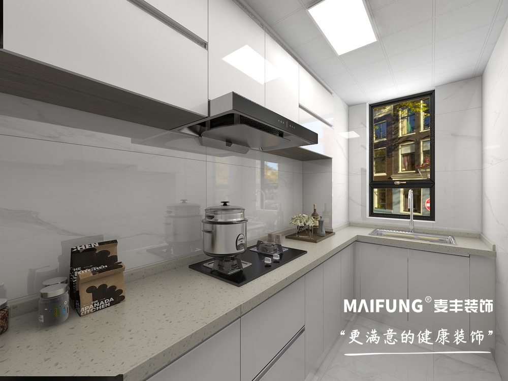 鑫江·桂花园装修效果图欧式风格设计案例 厨房