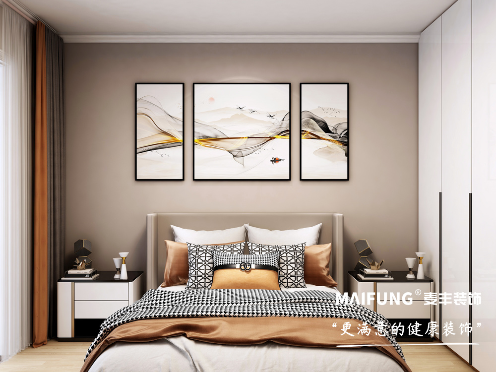 青岛天一仁和•天境小区装修方案 主卧