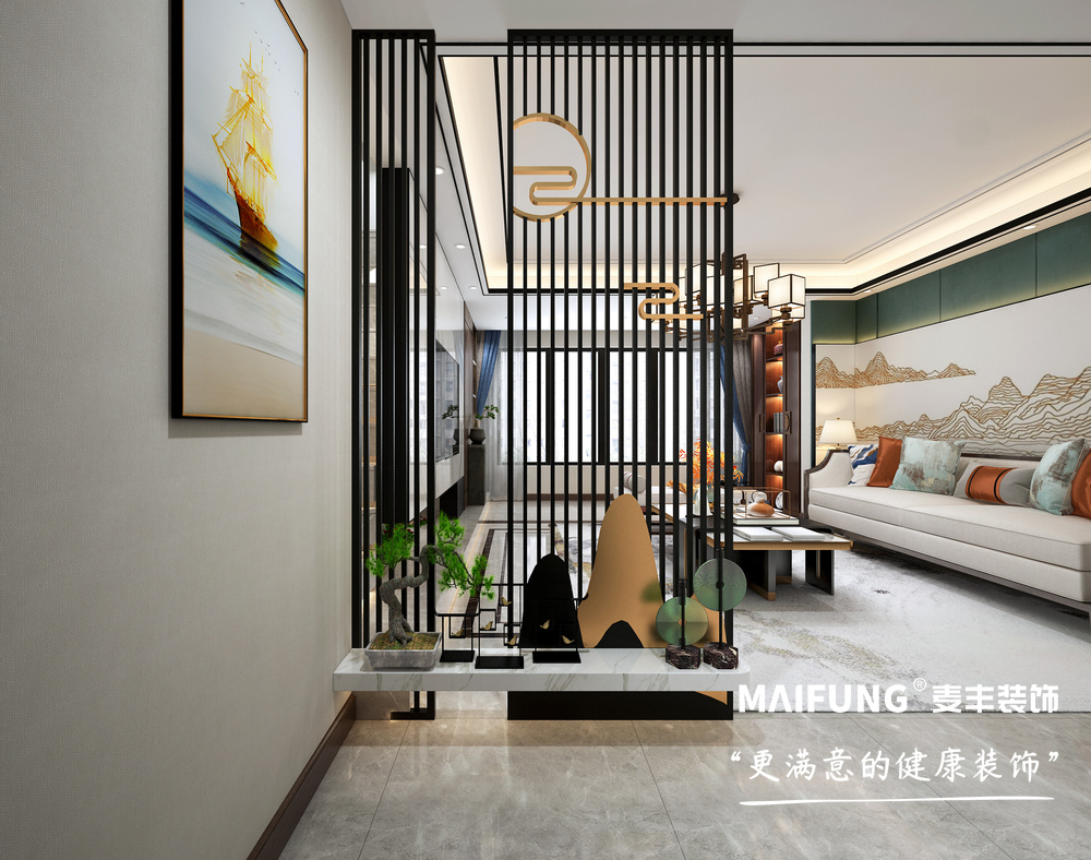 保利观堂190平方3室3厅装修样板间 玄关