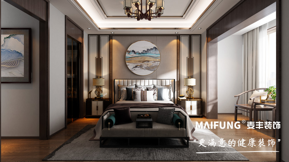 青岛汇豪官邸小区装修方案 卧室