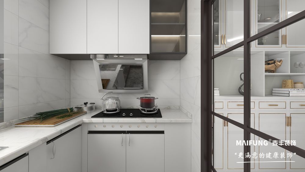 厨房 韩洼三室现代简约风格装修方案