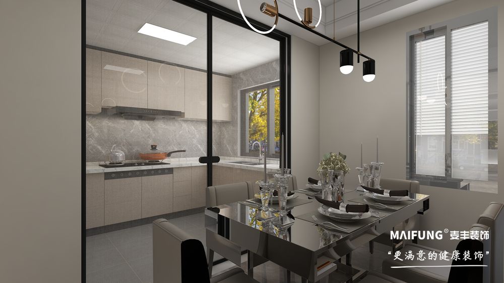 厨房 米罗湾三室现代简约风格装修方案