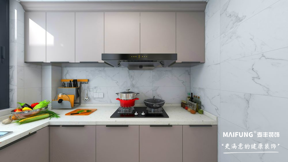 厨房 青特花屿城三室现代简约风格装修方案