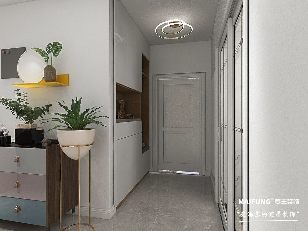 玄关 中建锦绣城雅园三室现代简约风格装修实景图