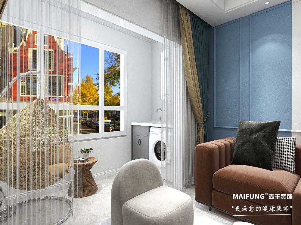 阳台 青岛中建锦绣城雅园小区装修方案