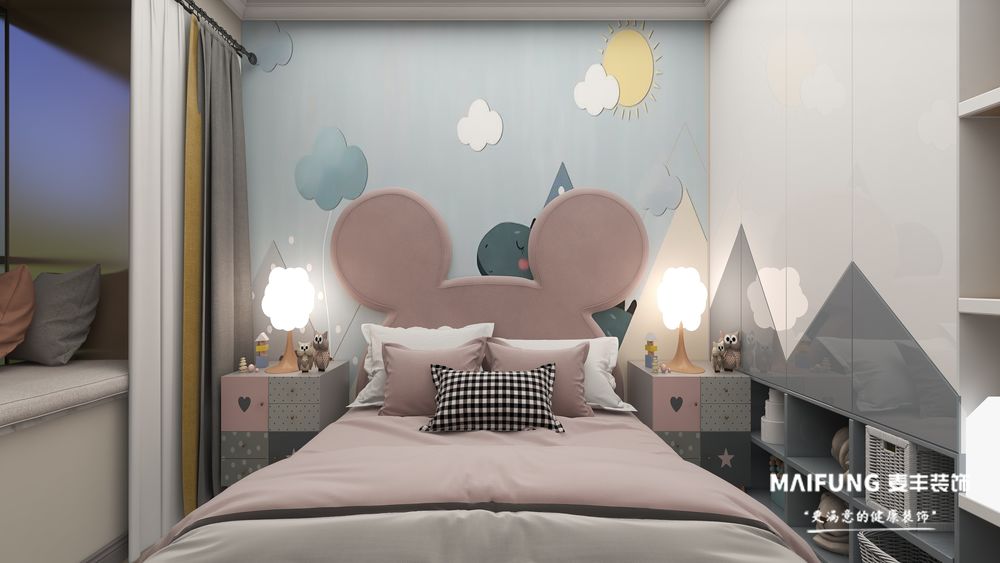 儿童房 中铁阅峰三室115m²装修实景图