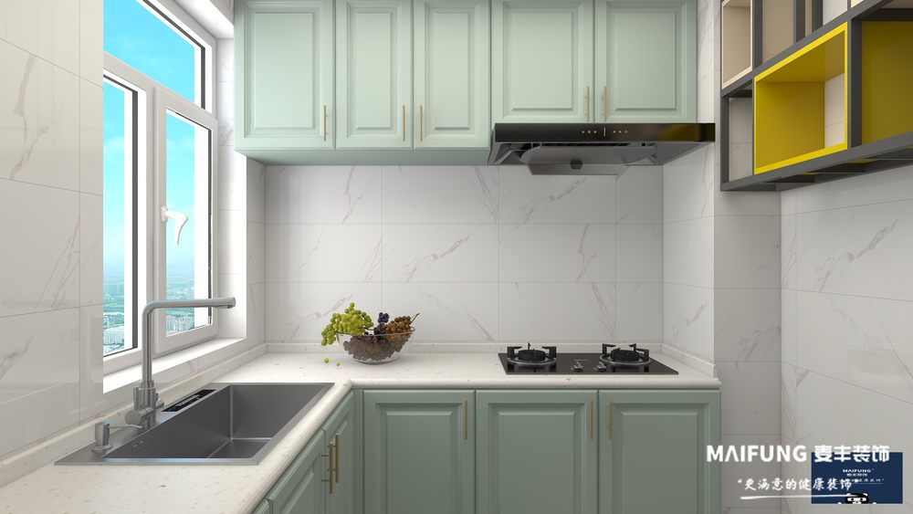 厨房.jpg 衡山学府装修实景图简欧风格设计案例.jpg