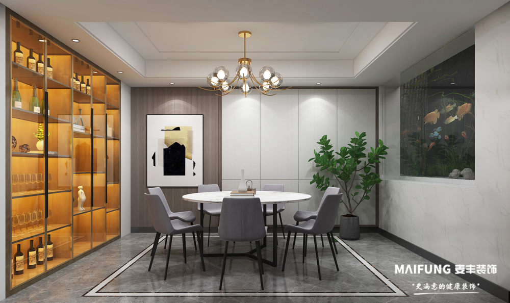 餐厅.jpg 龙湖棠琳湾三室新中式风格装修方案.jpg